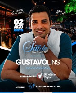 Show Gustavo Lins na Santo Sábado